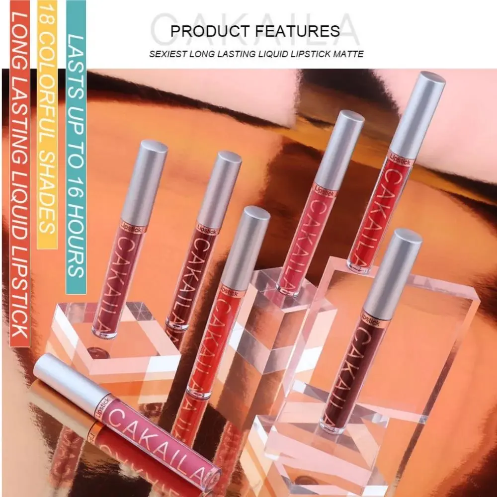Velvet Matte Lipgloss Set 6 Colors Long Wearing Lipstick Liquid Lip Glaze Sexy Makeup Kit Non Transfer