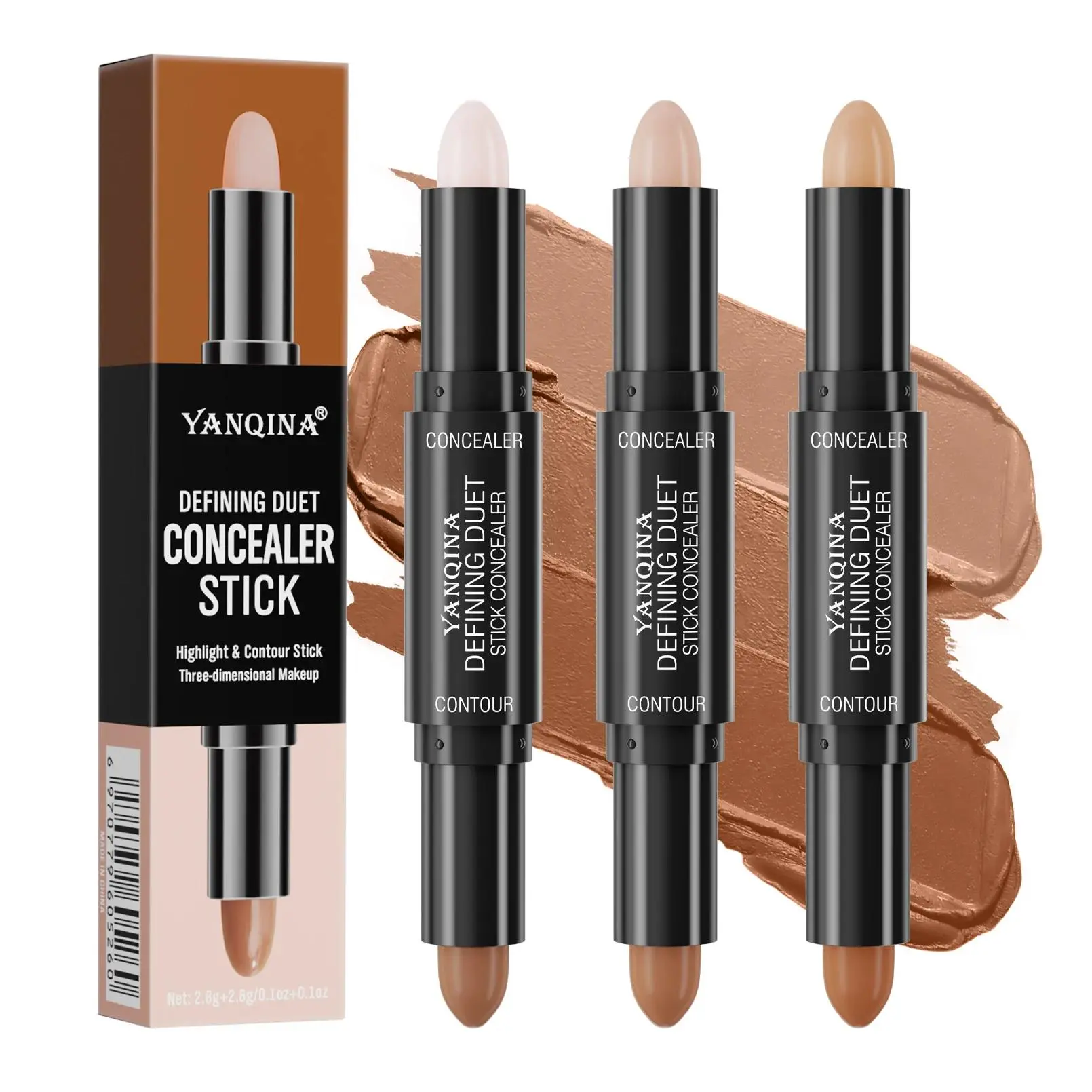 Creamy Contour Stick Foundation Concealer For Dark Circles And Blemish Coverage Even Skin Tone Makeup Highlighter Pen