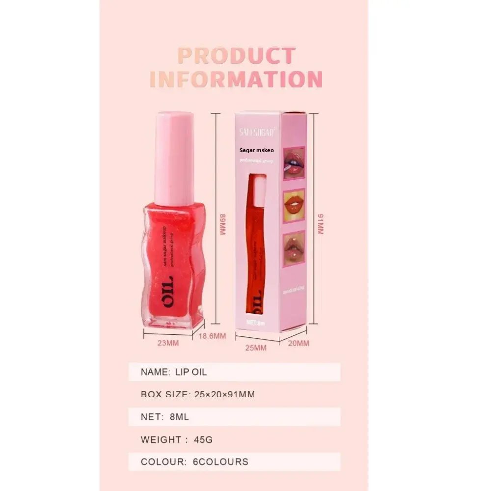 Fruit Honey Essence Lip Oil Long Lasting Moisturizing Fades Lip Lines Care Transparent Pearlescent Gloss