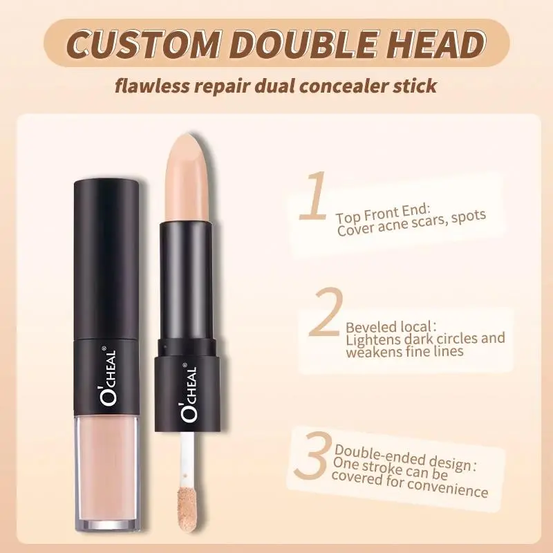 Waterproof Double Ended Highlighter Stick Matte Contour Pencil For Oily Skin Tone Correction Makeup Long Lasting Oil Control