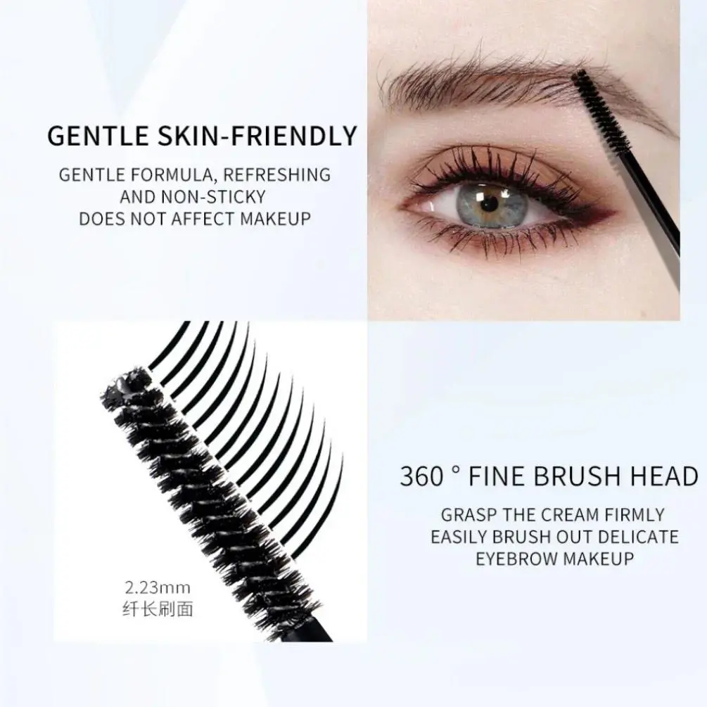 Waterproof Eyebrow Gel Transparent Long Lasting Brow Wax Cream For Styling Sculpting Makeup Natural Look Enhancer