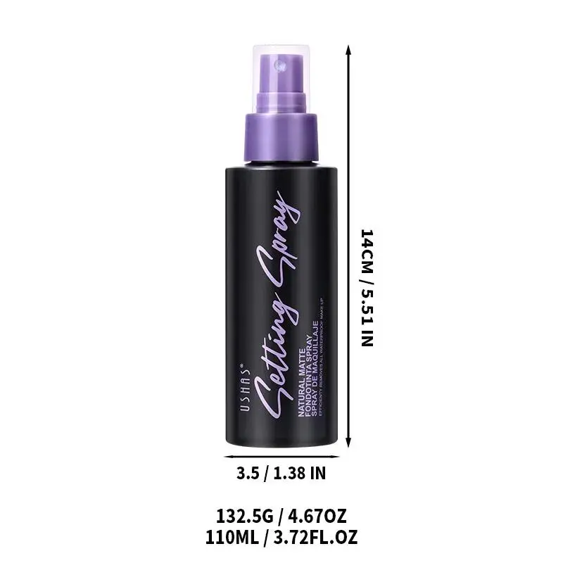 110ml Waterproof Makeup Setting Spray Long Lasting Oil Control Anti Sweat Natural Finish Face Mist for All Day Wear
