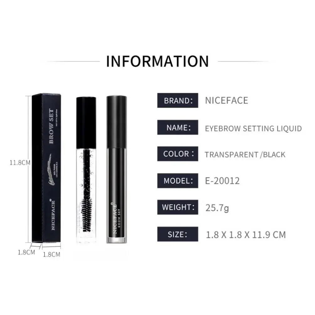 Waterproof Eyebrow Gel Transparent Long Lasting Brow Wax Cream For Styling Sculpting Makeup Natural Look Enhancer