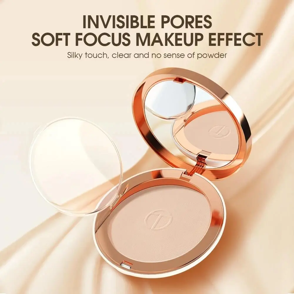 Silk Smooth Oil Control Pressed Powder Makeup Setting Powder Waterproof Long Lasting Face Powder For Flawless Matte Finish