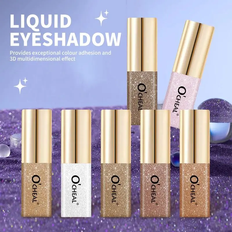 Mini Shimmer Liquid Eyeshadow Glitter Makeup Waterproof Metallic Diamond Sparkling Eye Cosmetic Long Lasting Elegant