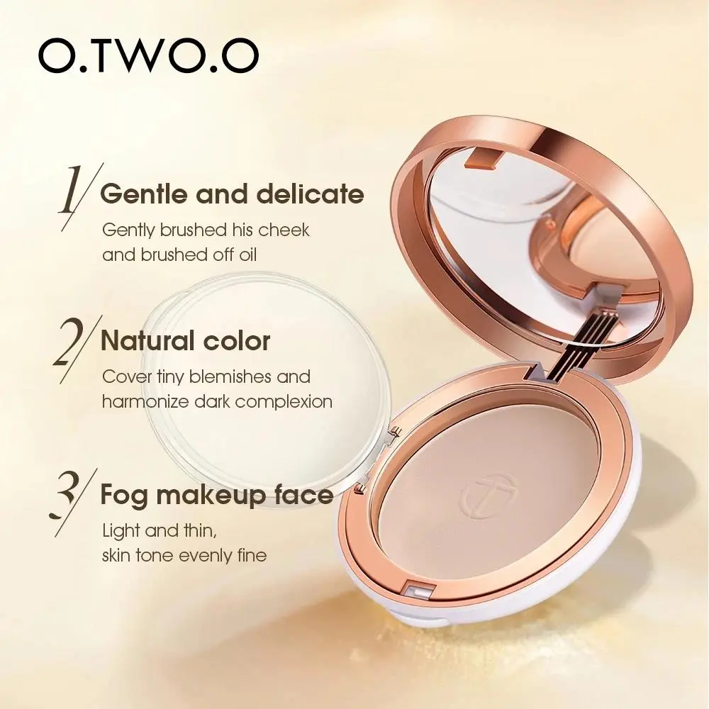 Silk Smooth Oil Control Pressed Powder Makeup Setting Powder Waterproof Long Lasting Face Powder For Flawless Matte Finish