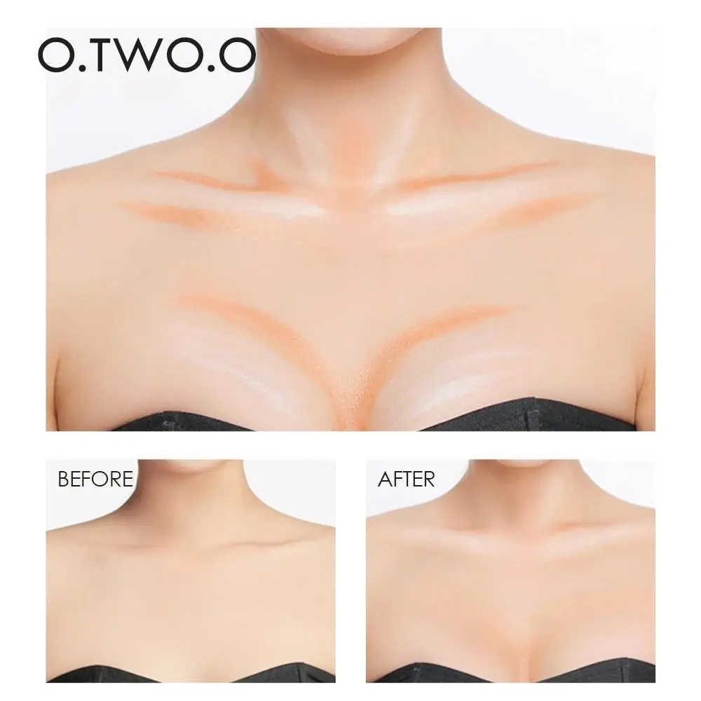 Matte Finish Concealer Stick Waterproof Brightening Highlighter Face Contour Pen Double Head Longwear Cover