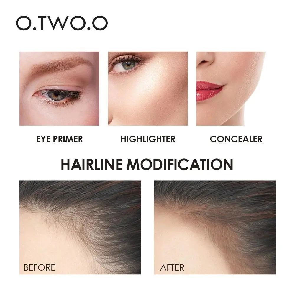 Matte Finish Concealer Stick Waterproof Brightening Highlighter Face Contour Pen Double Head Longwear Cover