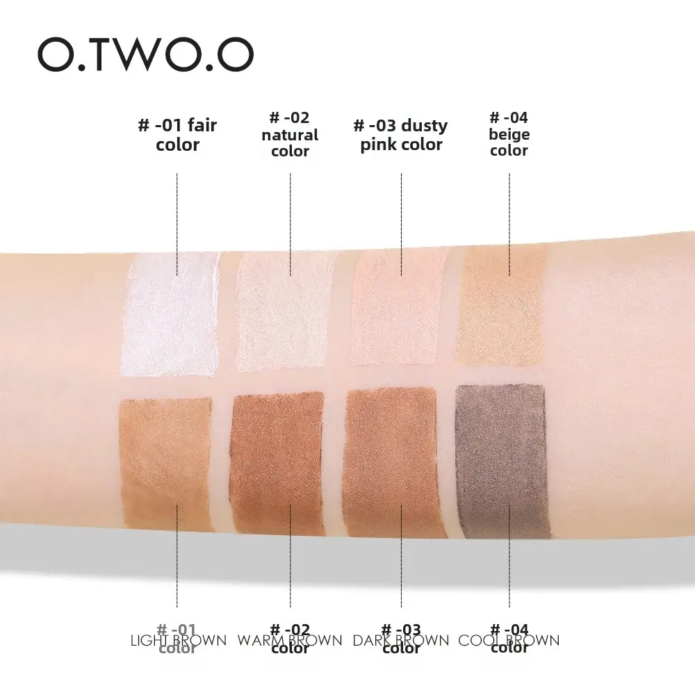 Matte Finish Concealer Stick Waterproof Brightening Highlighter Face Contour Pen Double Head Longwear Cover