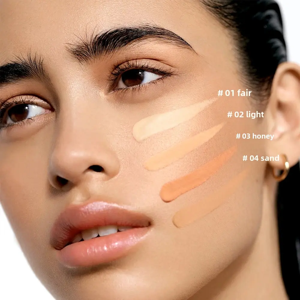 Waterproof Matte Concealer Cream Lightweight Foundation Makeup Base Full Coverage For Face And Dark Circles