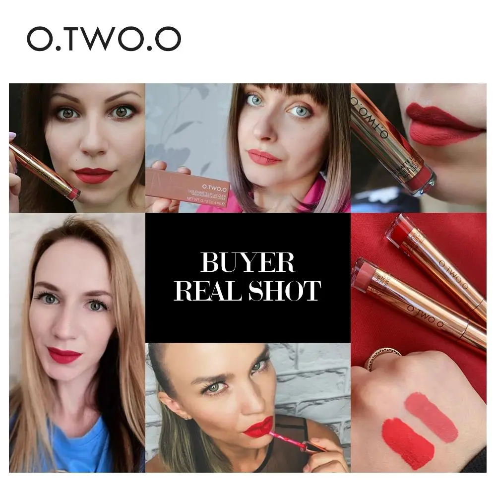 High Quality Matte Liquid Lipstick 12 Shades Velvet Finish Smudge Proof Lightweight Lip Gloss For All Day Wear