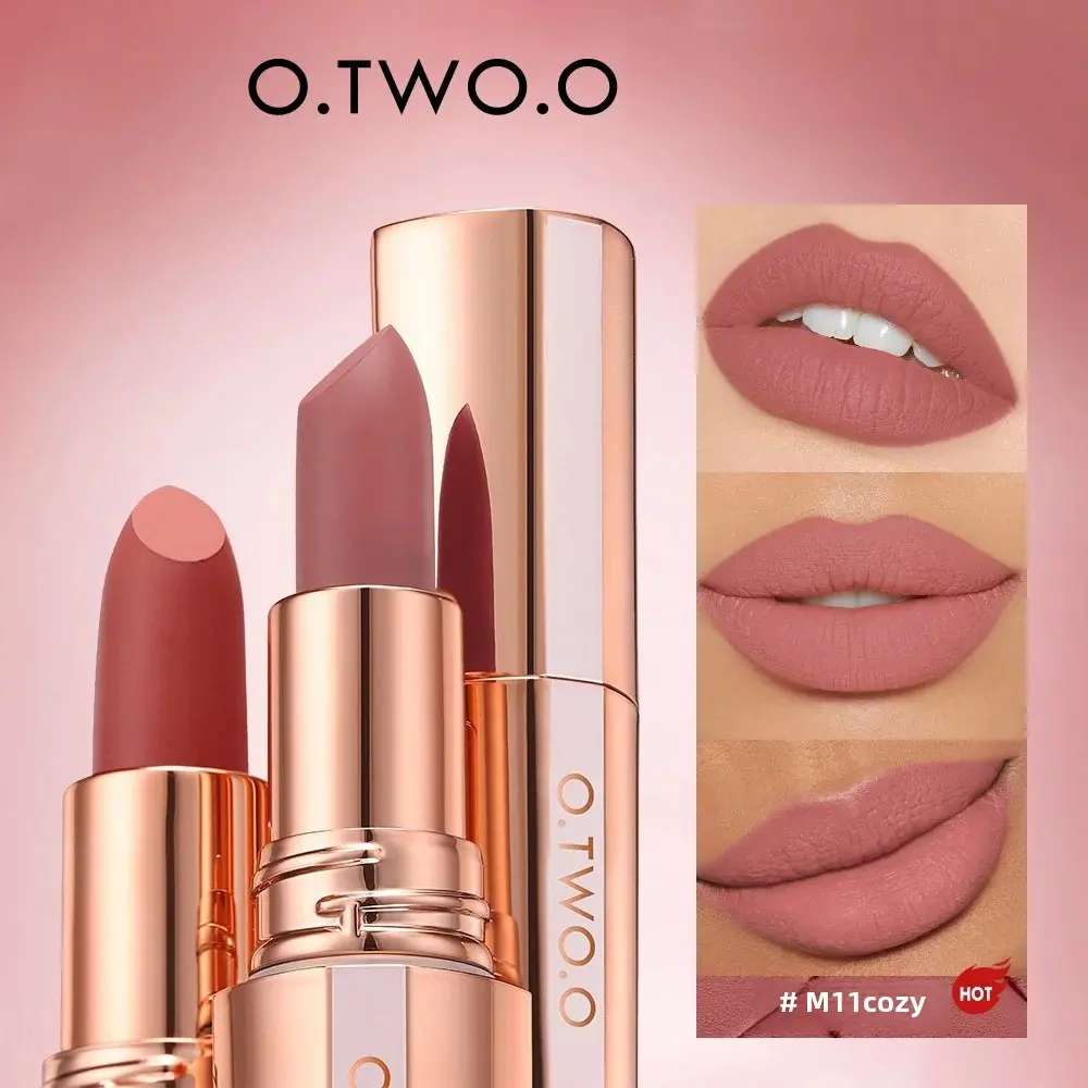 Velvet Matte Lipstick Long Lasting Waterproof Smudgeproof Highly Pigmented Lip Makeup Tint Classic Bold Color