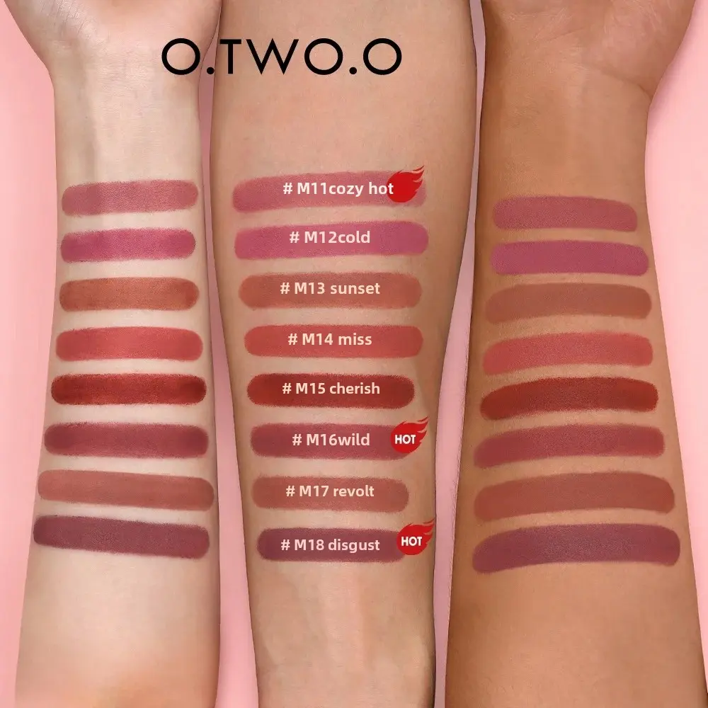 Velvet Matte Lipstick Long Lasting Waterproof Smudgeproof Highly Pigmented Lip Makeup Tint Classic Bold Color