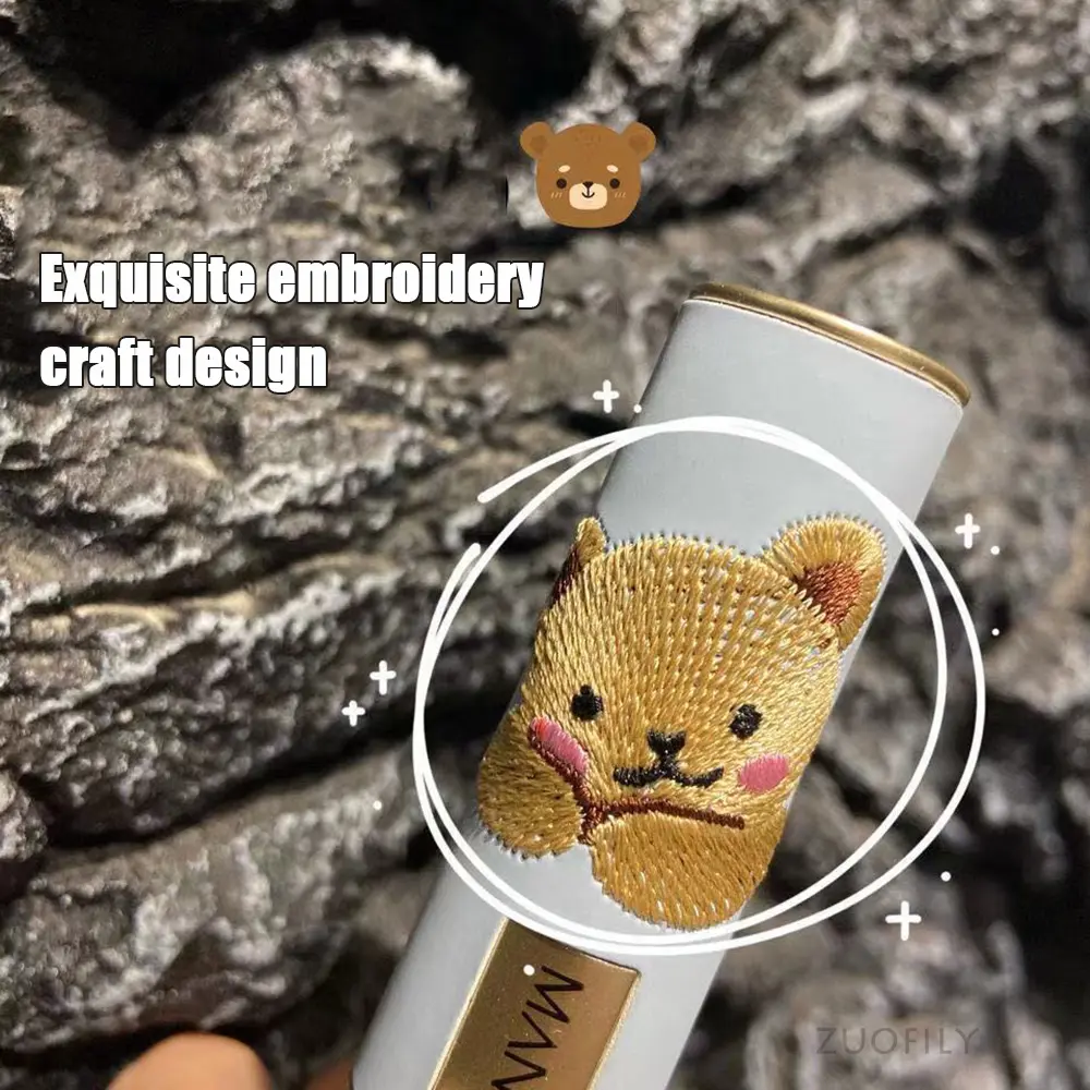 Sweet Milk Bear Velvet Matte Embroidery Lipstick Smooth Long Lasting Easy to Wear Waterproof Moisturizing Lip Makeup Cosmetics