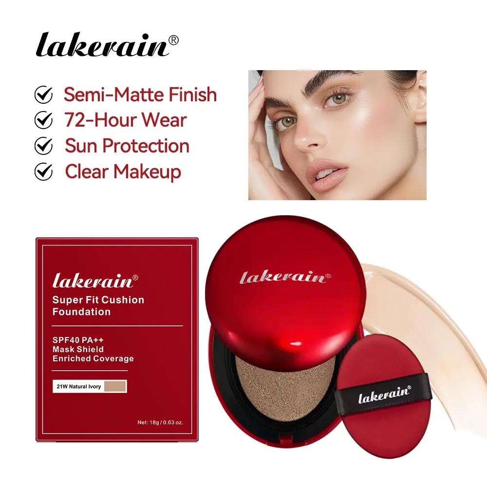SPF40 Sunscreen Cushion Foundation All Skin Colors Brightening Contouring Foundation Cream Long-lasting Makeup Base Concealer