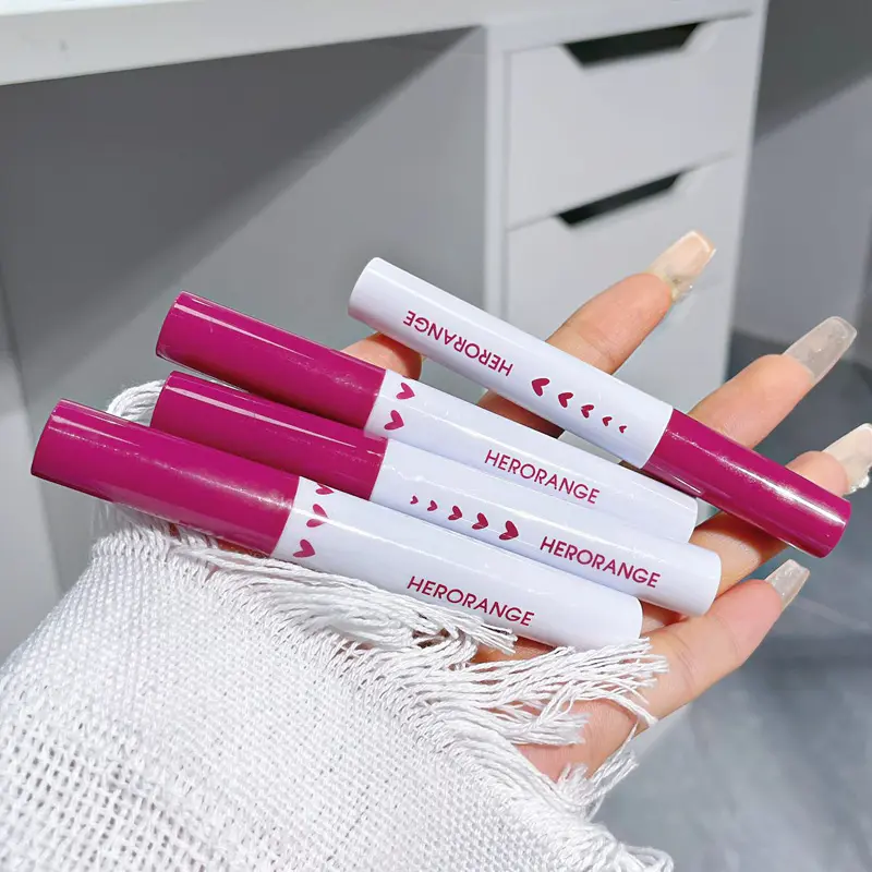 5Pcs Boy/Girl Lip Gloss Set Red Tint Makeup Long Lasting Matte & Mirror Cigarette Lip Glaze Waterproof Lipstick Kit Cosmetic