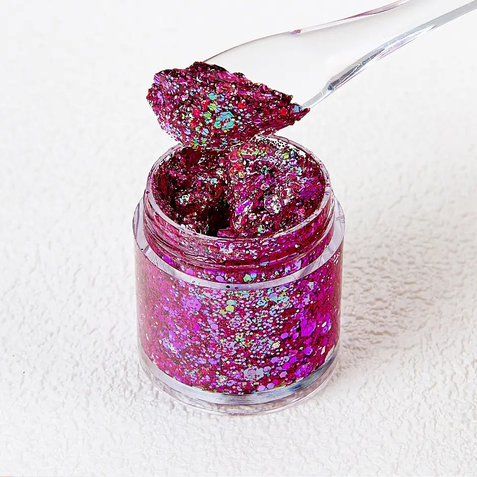 Sequins Body Chameleon Glitter Gel Shiny Bright Long Lasting Face Hair Eyeshadow Festival Party Carnival Makeup Decorations