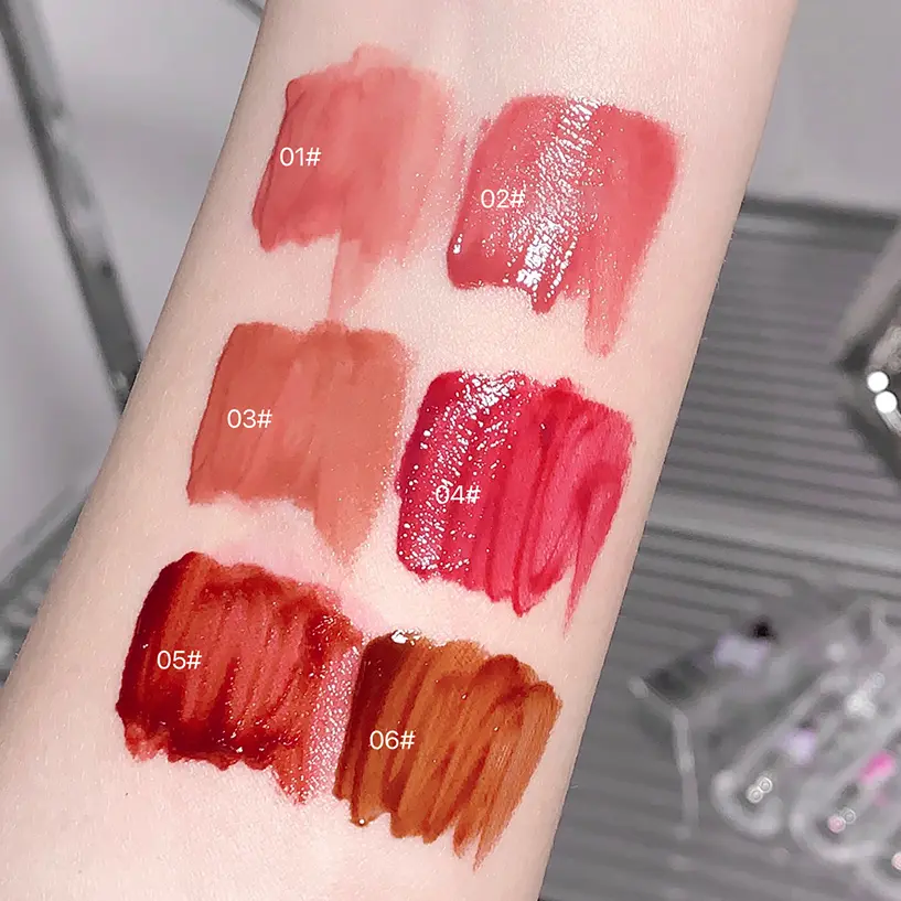 Iced Mirror Lip Glaze High Gloss Moisturizing Long Lasting No Fading Butterfly Liquid Lipstick Sexy Red Lips Makeup Cosmetics