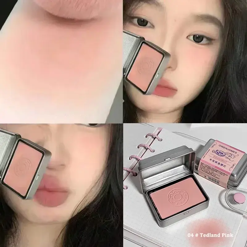 Peninsula Iron Box Blush Monochrome Drunken Rose Cheek Blusher Powder Matte Apricot Rouge Contour Palette Natural Face Makeup