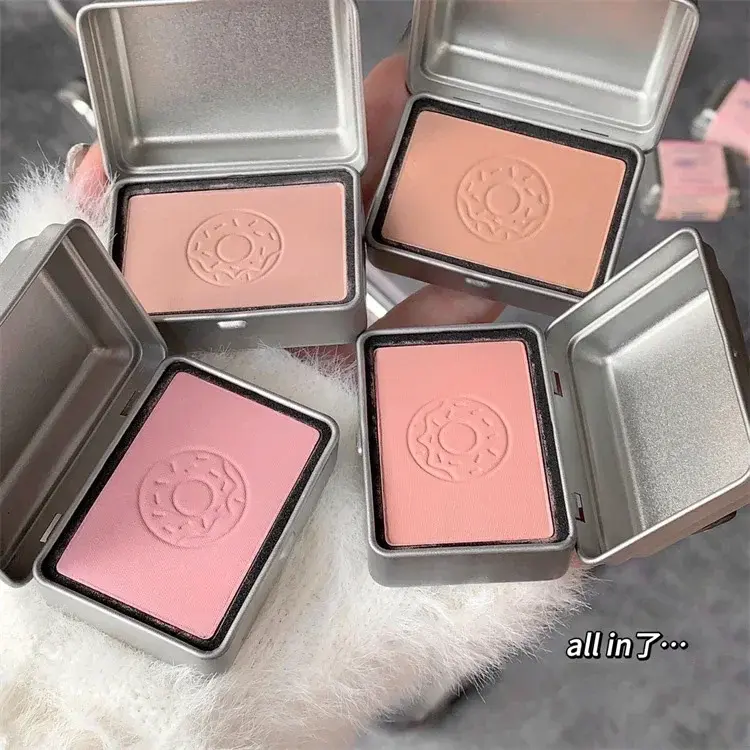 Peninsula Iron Box Blush Monochrome Drunken Rose Cheek Blusher Powder Matte Apricot Rouge Contour Palette Natural Face Makeup