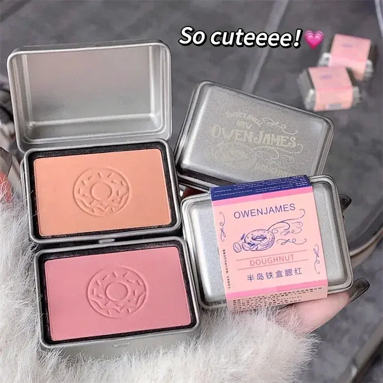 Peninsula Iron Box Blush Monochrome Drunken Rose Cheek Blusher Powder Matte Apricot Rouge Contour Palette Natural Face Makeup