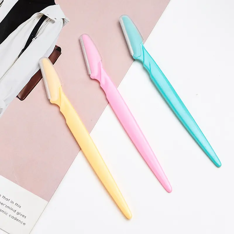 10 Pcs Small Professional Trimmer Safe Blade Shaping Knife Eyebrow Blades Face Hair Removal Scraper Shaver Makeup Beauty Tools