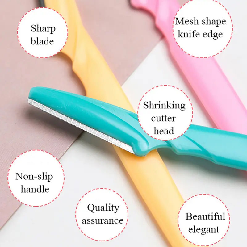10 Pcs Small Professional Trimmer Safe Blade Shaping Knife Eyebrow Blades Face Hair Removal Scraper Shaver Makeup Beauty Tools