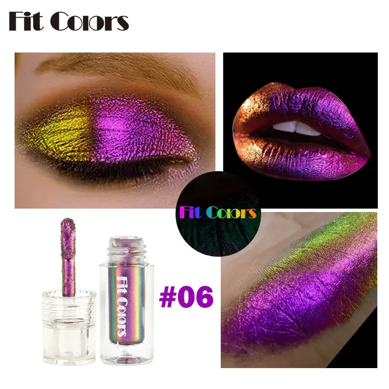 Chameleon Liquid Eyeshadow Long Lasting Multichrome Duochrome Eyeshadow Pigments Aurora Eyeshadow Glitter Makeup Party Cosmetic