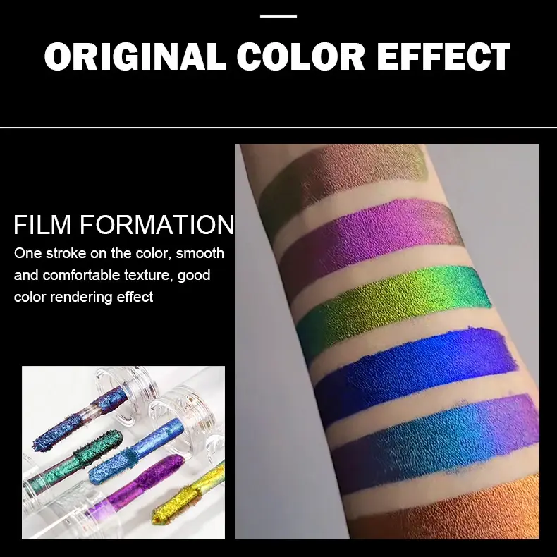Chameleon Liquid Eyeshadow Long Lasting Multichrome Duochrome Eyeshadow Pigments Aurora Eyeshadow Glitter Makeup Party Cosmetic