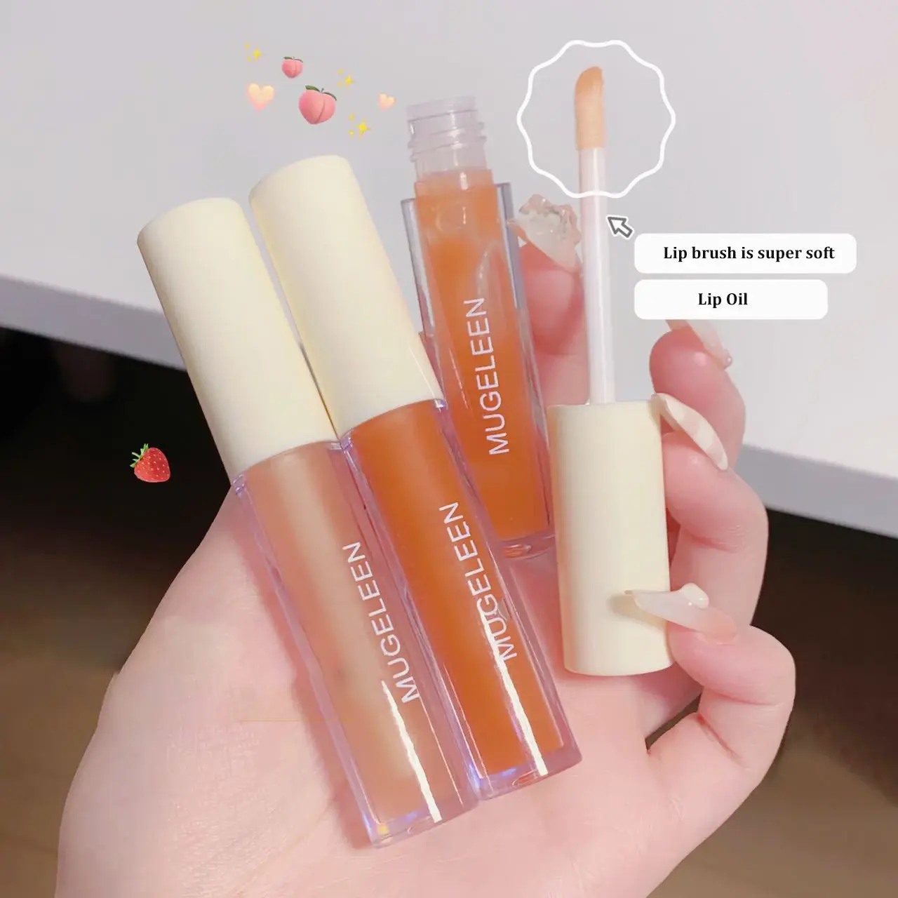 Jelly Fruit Scent Lip Gloss Plumping Lip Balm Mirror Lip Oil Fade Lip Lines Moisturizer Natural Plant Lip Care Makeup Cosmetic