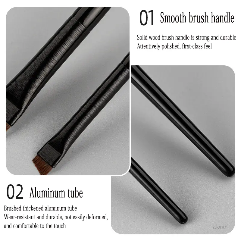5/10 Pcs Brow Contour Makeup Brushes Eyebrow Eyeliner Brush Professional Super Thin Angled Liner Eye Brush Set Make Up Tools