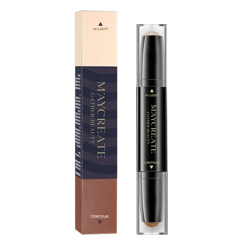 1PC Double-end Concealer Stick Face Makeup Creamy Foundation Pencil Women Cosmetics Facial Highlight Contour Stick Dark Circles