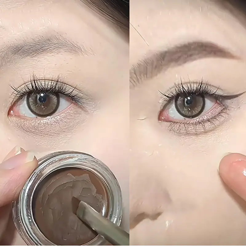 Creamy Soft Texture Eyeliner Gel Smooth Matte Black Brown Red Lying Silkworm Eyebrow Non-clumping Waterproof Eye Makeup Cosmetic