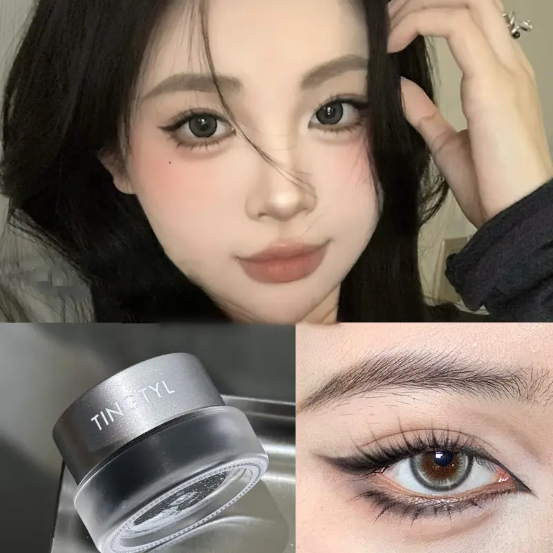 Creamy Soft Texture Eyeliner Gel Smooth Matte Black Brown Red Lying Silkworm Eyebrow Non-clumping Waterproof Eye Makeup Cosmetic