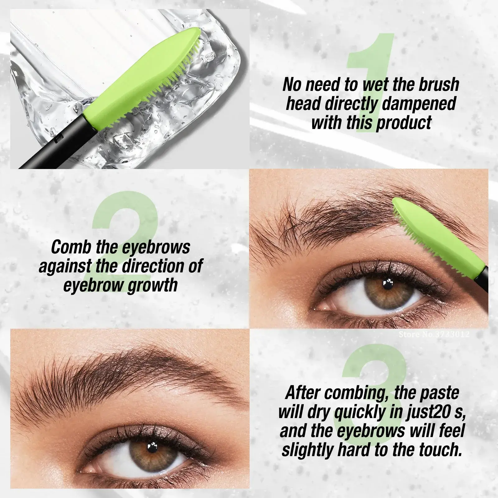 3D Shaping Clear Root Wild Eyebrows Gel Transparent Styling Fixing Brow 16 Hour Hold Waterproof Quick-dry Brow Lifting Makeup