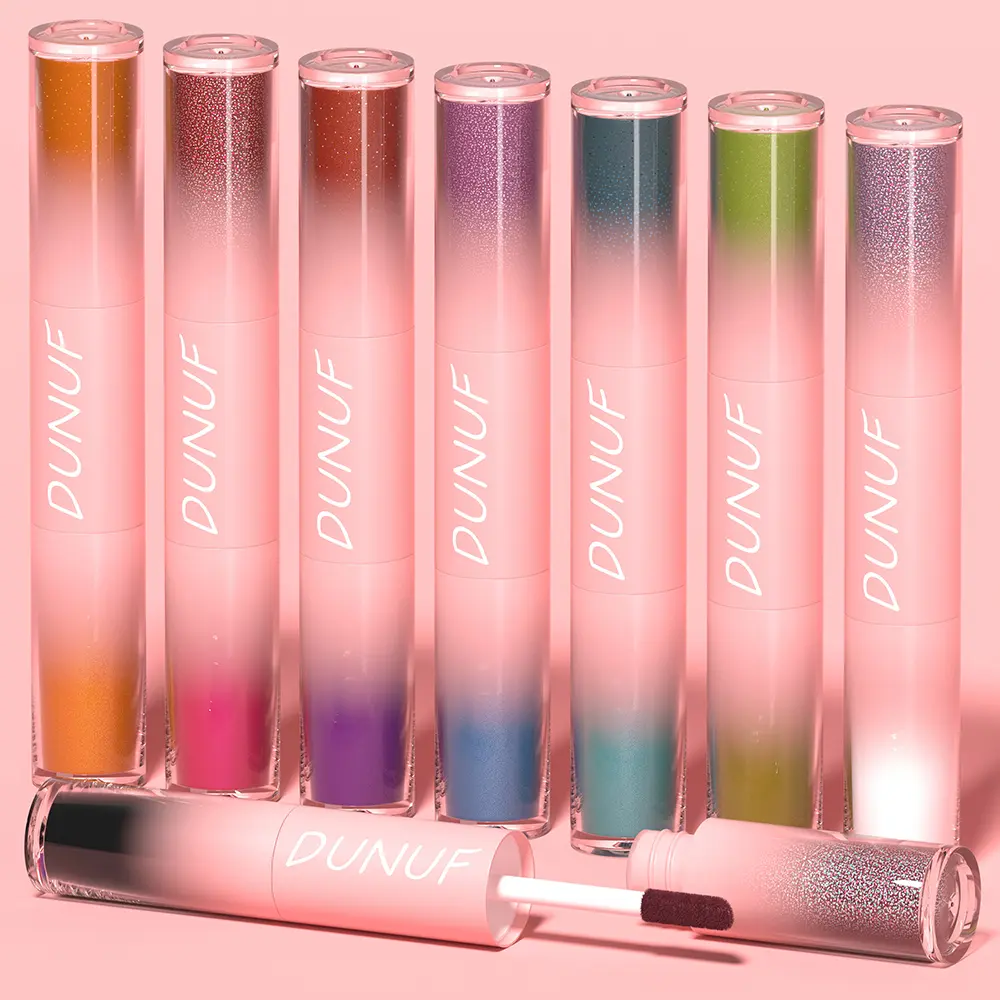 Double-head Punk Metallic Liquid Eyeshadow Stick Dark Glitter Matte Sequins Bicolor Shimmer Eyes Makeup Cream Pencil Waterproof