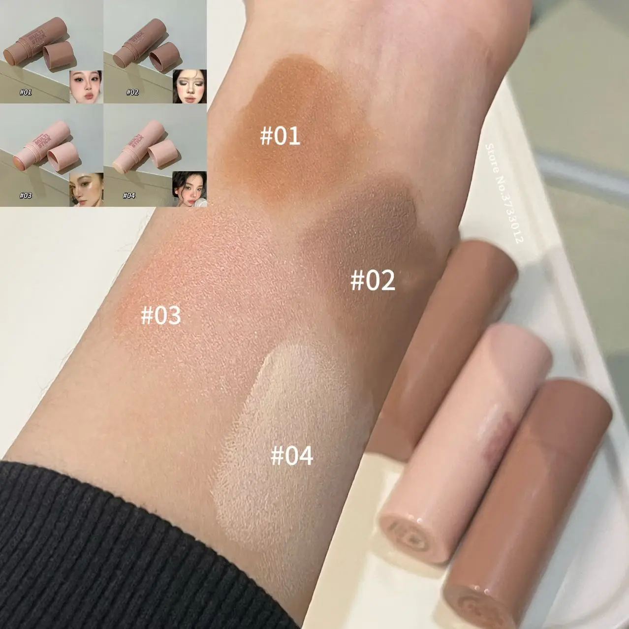 Natural Brown Contouring Highlighter Stick Matte Beige Concealer Brightening Primer Nose Shadow Three-dimensional Facial Makeup