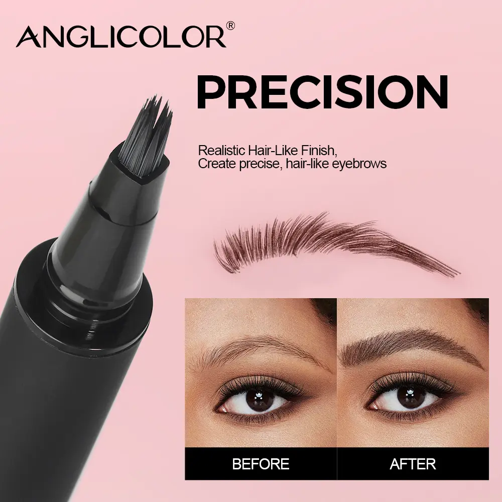 Velvet Wild Eyebrow Pencil Square Angled Brush Multifunction 3D Brow Dye Cream Hairline Anti-smudge Waterproof Eyebrow Tint Pen