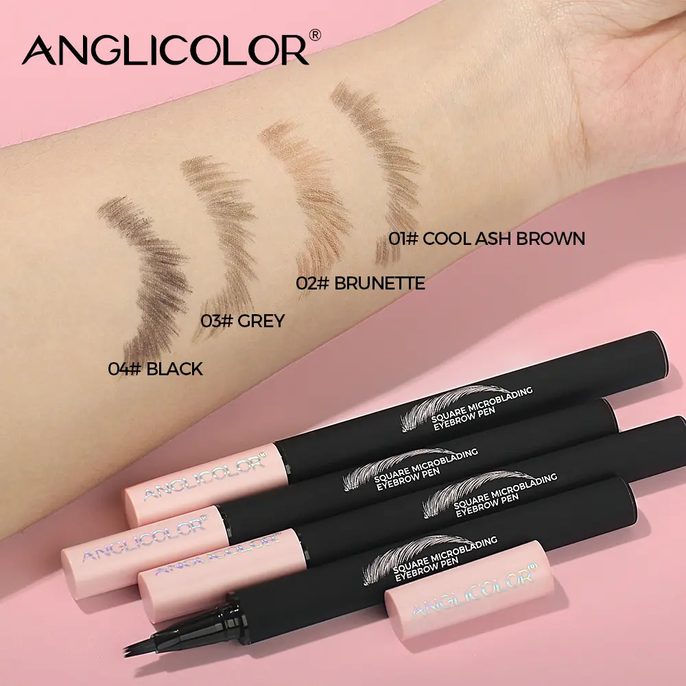 Velvet Wild Eyebrow Pencil Square Angled Brush Multifunction 3D Brow Dye Cream Hairline Anti-smudge Waterproof Eyebrow Tint Pen