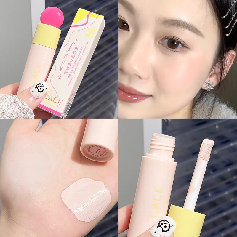 Expansion Highlight Concealer Stick Milk Purple High Gloss Brighten Facial Concealer Tear Grooves Law Lines Base Makeup Primer