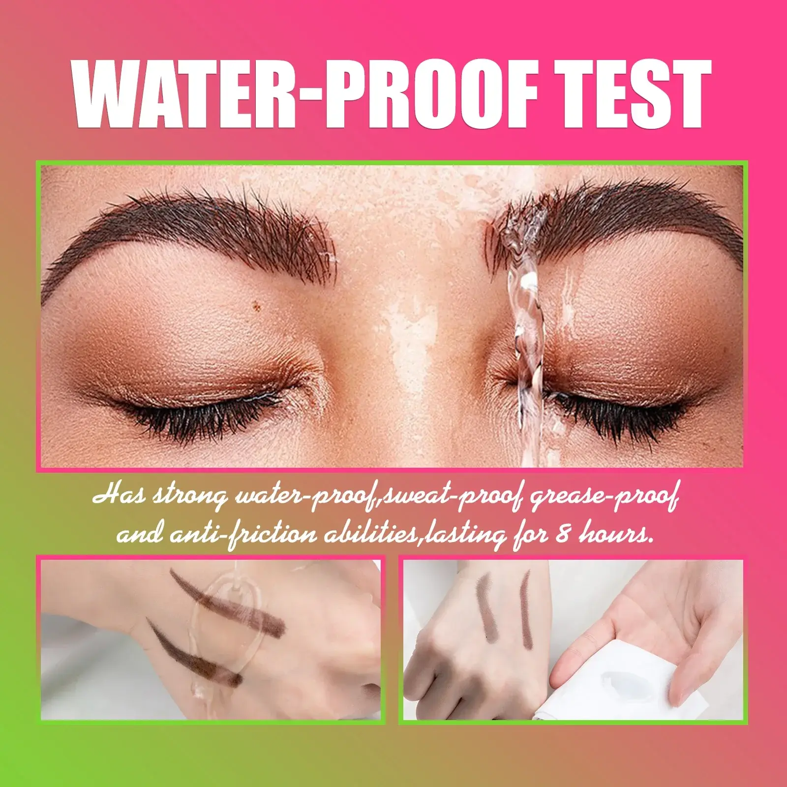 Brush Head Eyebrow Enhancers Tint Kit Makeup Semi-Permanent Waterproof Lasting Tattoo Tint Sweatproof Dye Eyebrow Cream Cosmetic