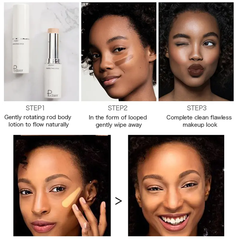 Brand Face Concealer Foundation Cream Makeup Contour Corrector Stick Highlighter Cover Dark Circle Professional Pen Cosmetics