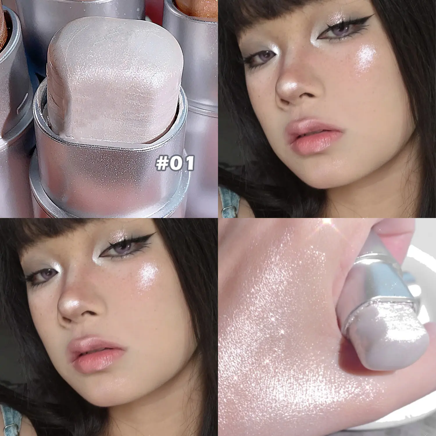 Gilt Highlight Shadow Stick Makeup Glitter Highlighter Contour Shimmer Bronzer Shading Natural Stereoscopic FaceBody Illuminator
