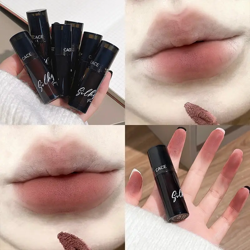 Smoked Plum Stain Lip Gloss Clay Smooth Matte Shades Lip Cream Multi-purpose Tinted Blush Eye Shadow Nude Rose Velvet Lip Mud