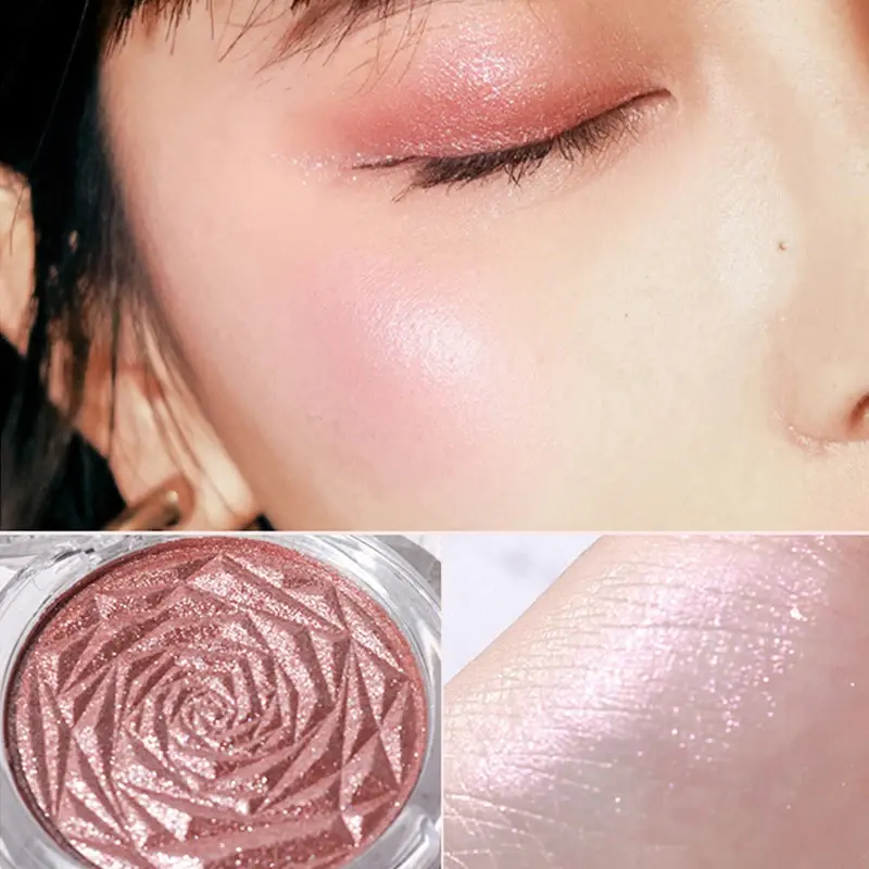 6 Colors Highlighter Powder Diamond Glitter Palette Makeup Face Contour Shimmer Illuminator Ginger Highlight Cosmetics