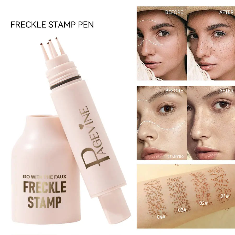 Five-point Freckle Stamp Pen Natural Simulation Instant Freckle Liquid Fake Dot Spot Comb Seal Waterproof Quick Dry Makeup Tool