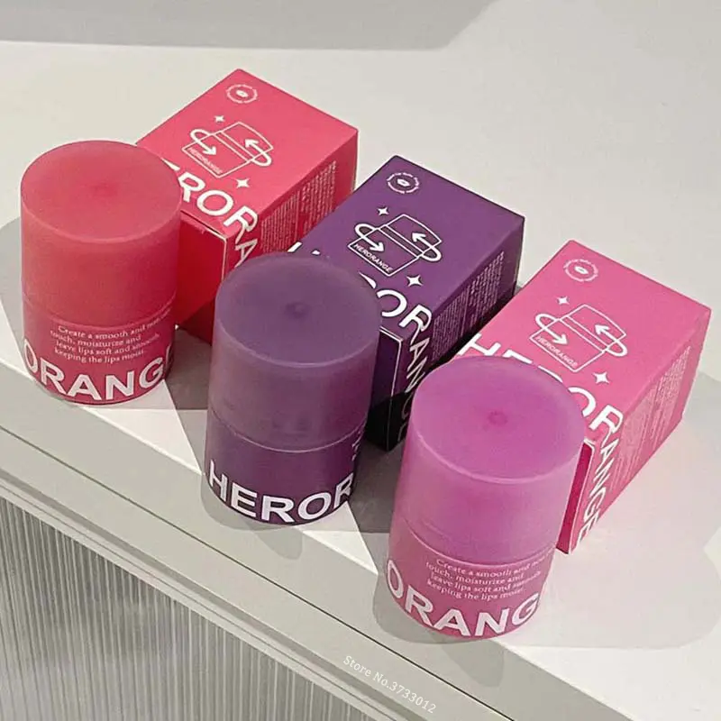 Rotating Crystal Purple Lip Balm Jelly Pink Solid Lip Gloss Moisturizing Watery Colored Lip Paste Long-lasting Tender Tinted