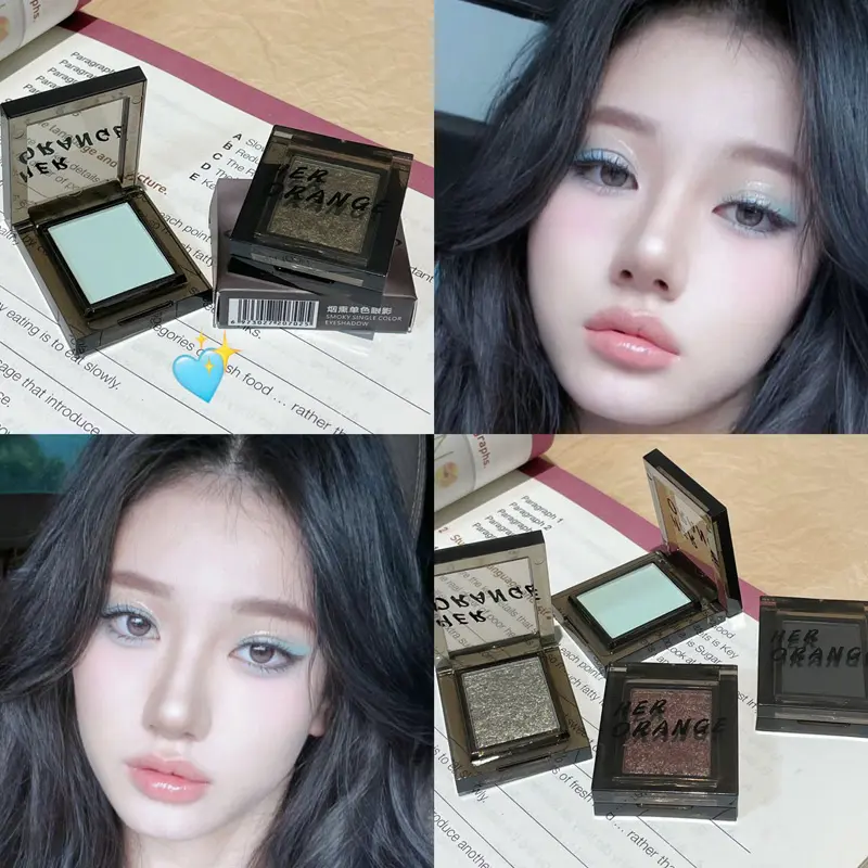 Chameleon Green Eye Shadow Metallic Smoky Monochrome Eyeshadow Palette Matte Pearl Glitter Earth Grey Multicolor Eye Makeup