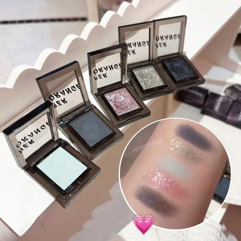 Chameleon Green Eye Shadow Metallic Smoky Monochrome Eyeshadow Palette Matte Pearl Glitter Earth Grey Multicolor Eye Makeup