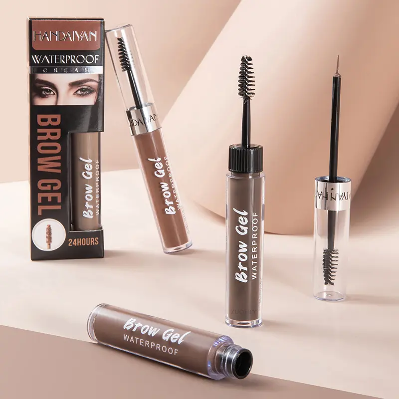 8 Color Liquid Eyebrow Cream Gel Waterproof Not easy to smudge Dyeing Eyebrow Tattoo Tint Double Head With Eyebrow Mascara Brush